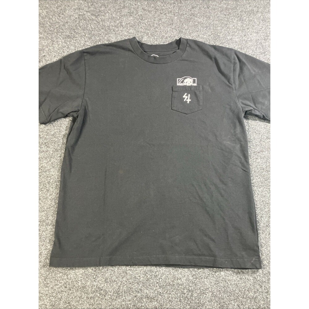 Lurking Class by Sketchy Tank Peeking Skull Pocket T-Shirt Black Graphic Mens XL